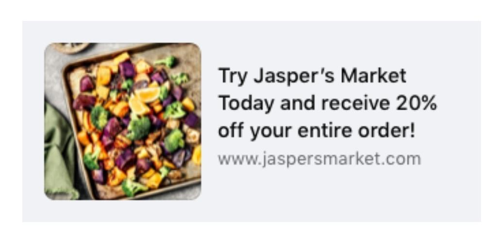 Facebook right column ad